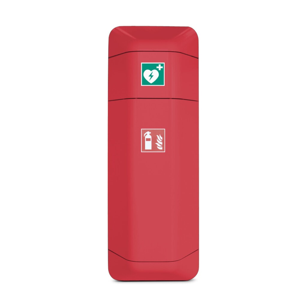 Produktabbildung: Aufsatz Verbandskasten für Feuerlöscher-Aufbewahrungsschrank, rot
