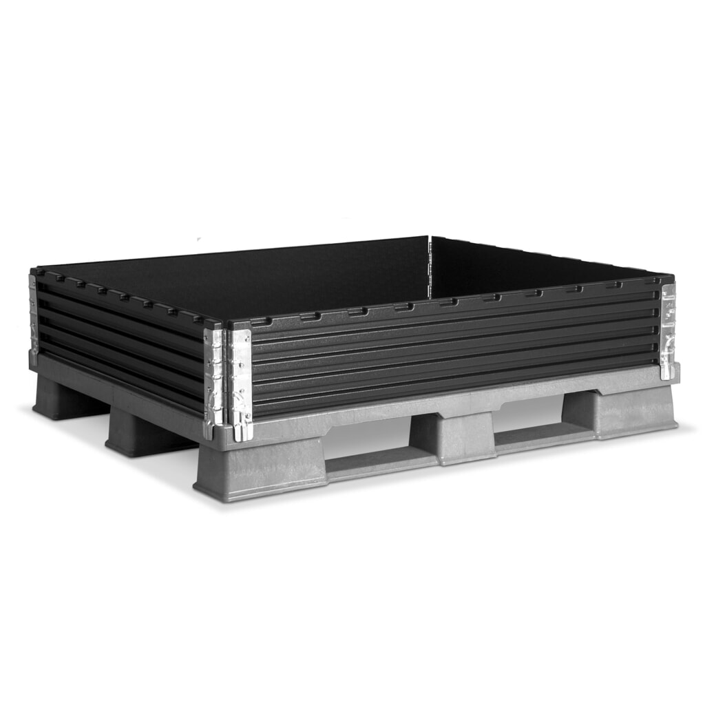 Produktabbildung: Aufsatzrahmen aus Kunststoff, BxT 1.200 x 800 mm, 4 Scharniere