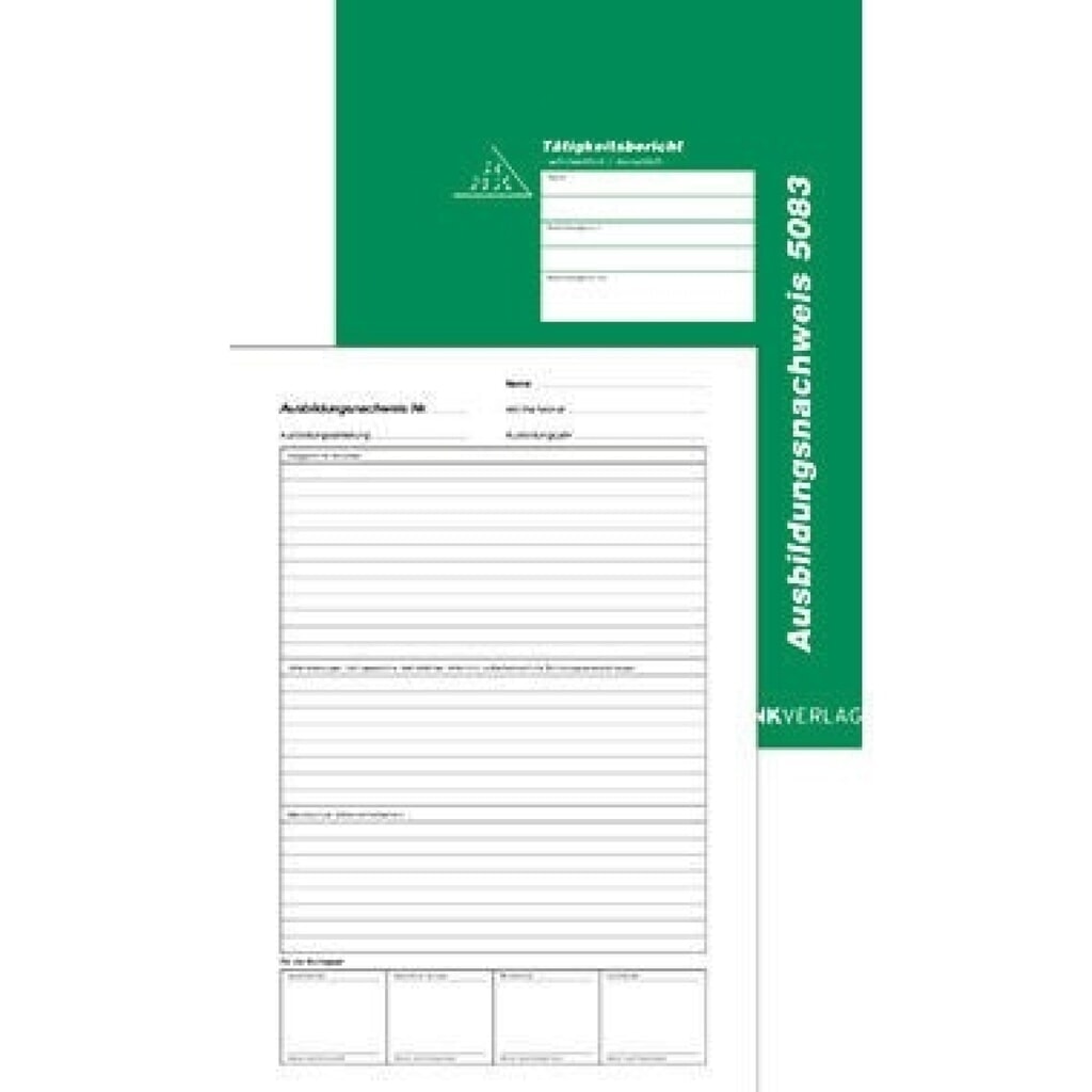 RNK Ausbildungsnachweis 5083 DIN A4 28Bl. wöchentliche Eintragung Produktabbildung: RNK Ausbildungsnachweis 5083 DIN A4 28Bl. wöchentliche Eintragung