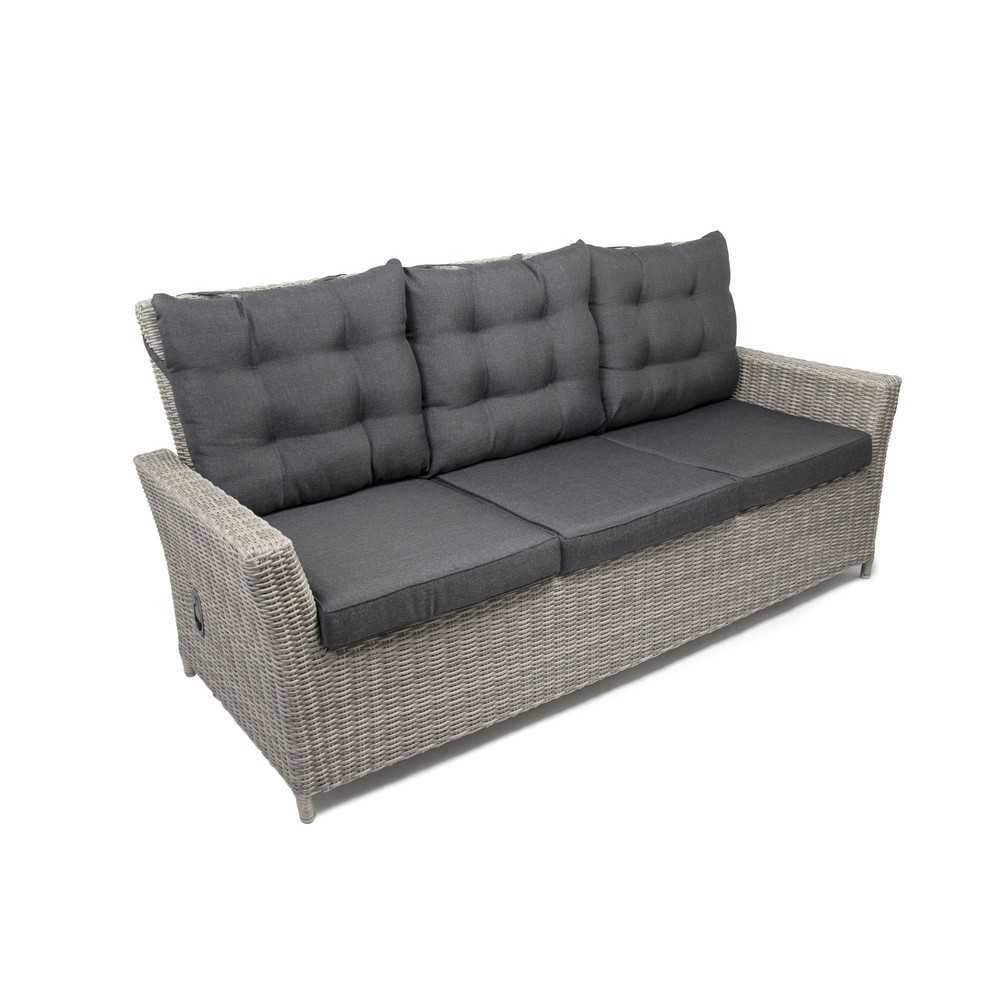 Produktabbildung Nr. 9: Außenmöbel-Set "Asti", 1x Sofa, 2x Sessel, 2x Hocker, 1x Tisch, braun