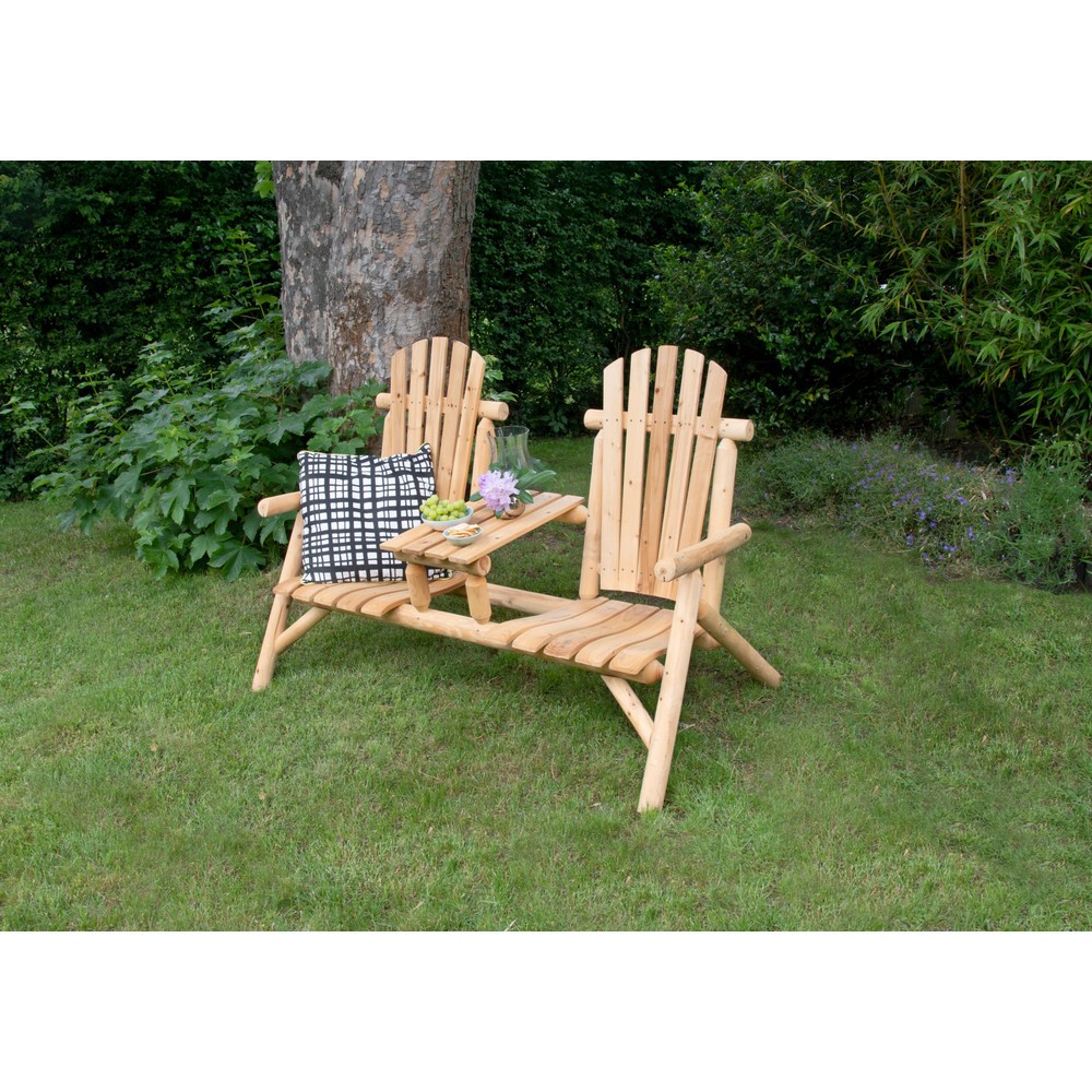 Produktabbildung: Außensitzbank "Timber" Twin