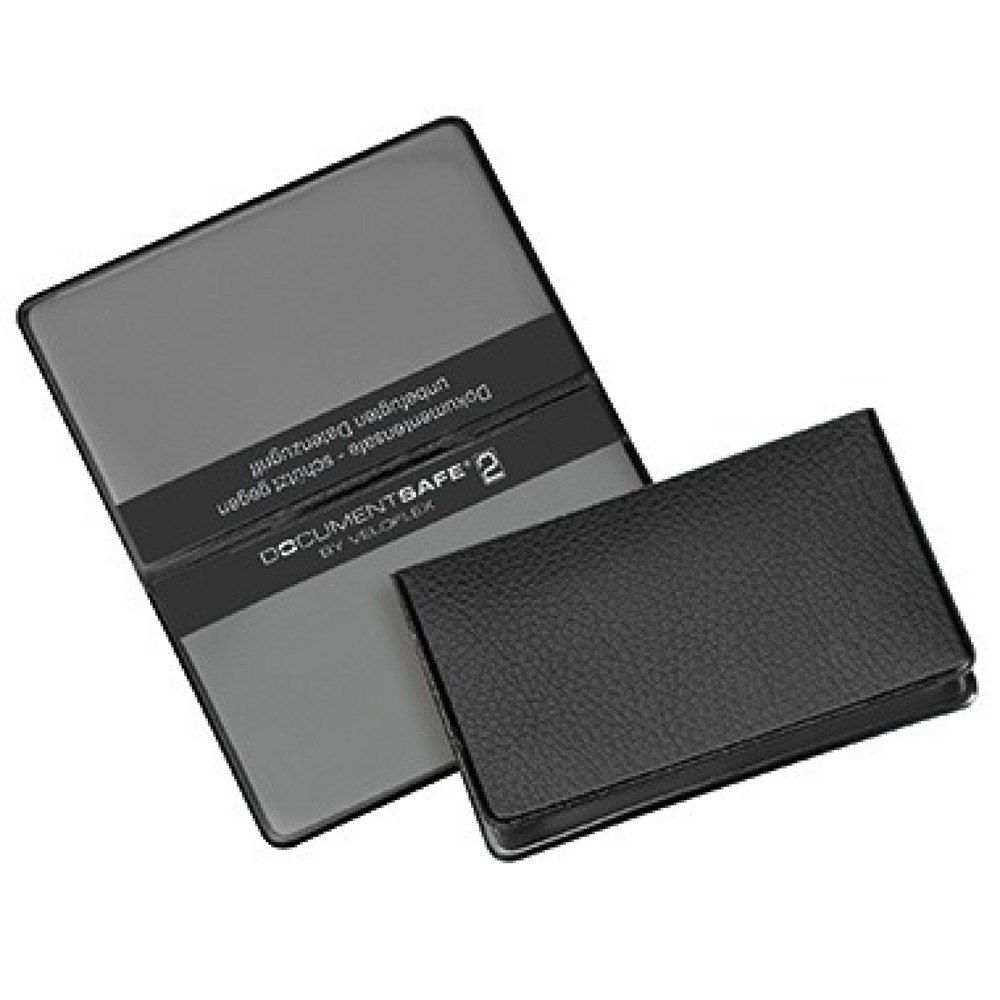 Produktabbildung: Veloflex Kartenhülle Documentsafe 3274800 93x59mm PVC schwarz