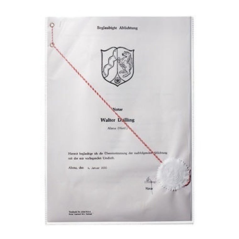 Produktabbildung: DURABLE Ausweishülle 213119 210x297mm Polypropylen transparent