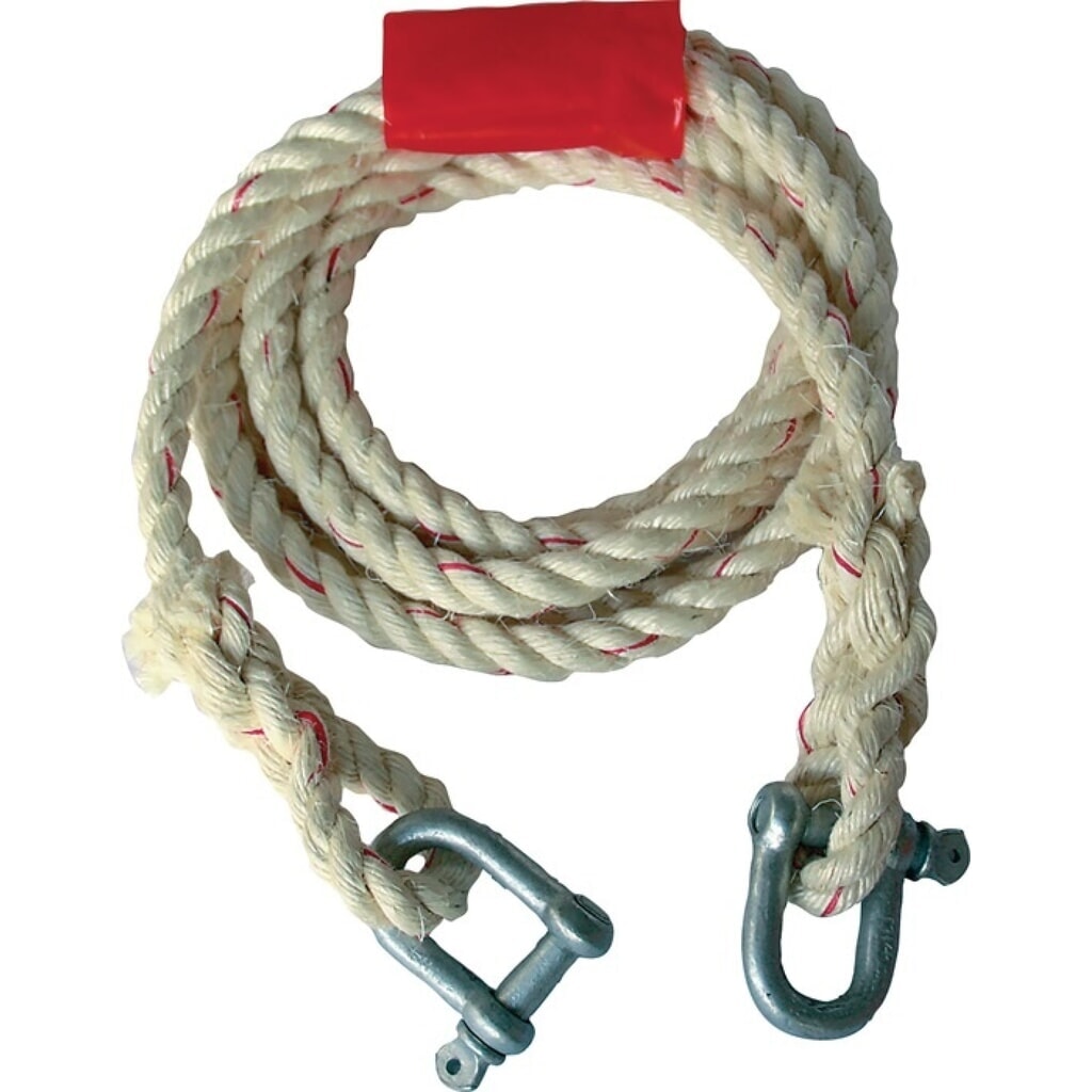 Produktabbildung: Auto-Abschleppseil, 2500 kg, Sisal Schäkel/Schäkel
