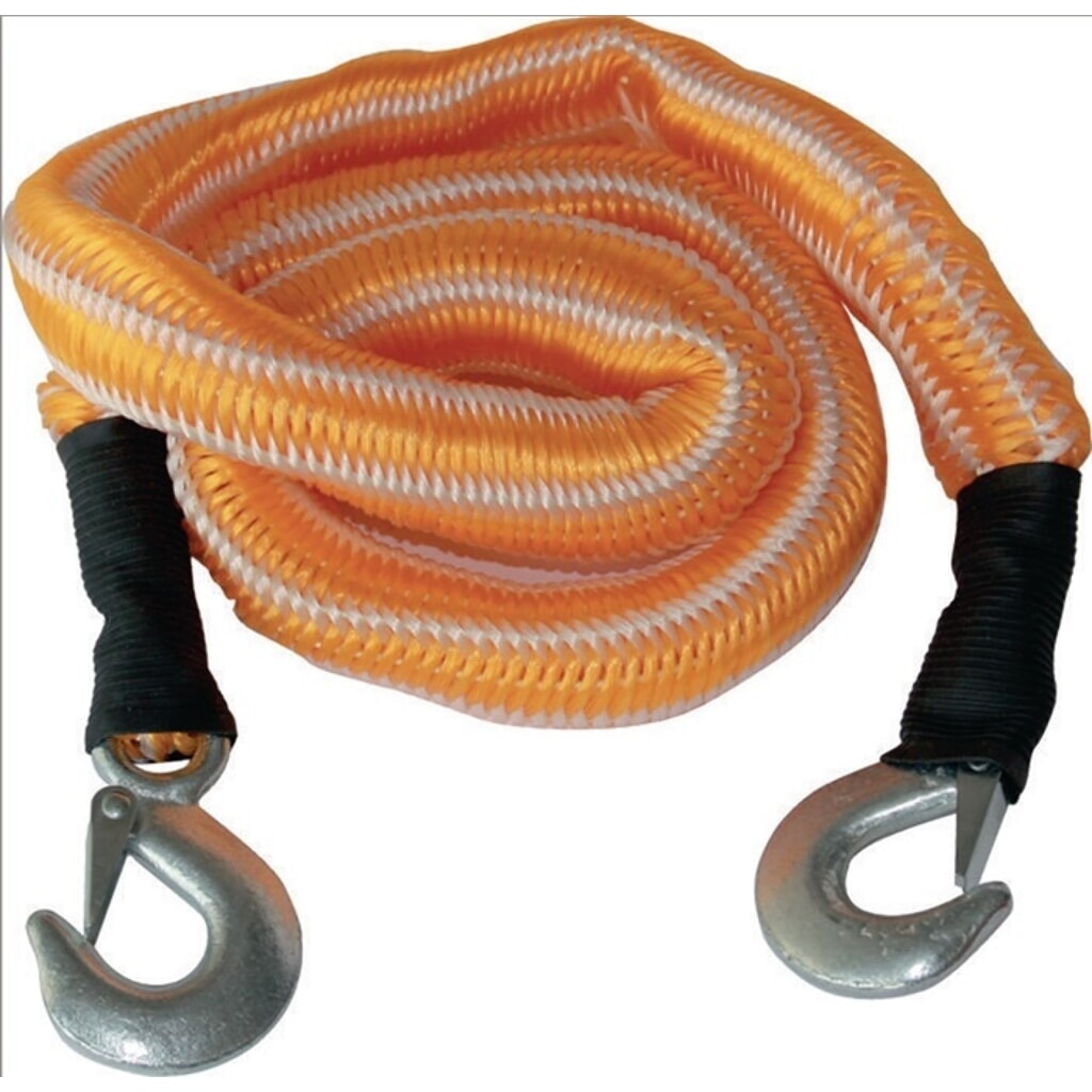 Auto-Abschleppseil Super Stretch, 2800 kg, Polypropylen Haken/Haken Produktabbildung: Auto-Abschleppseil Super Stretch, 2800 kg, Polypropylen Haken/Haken