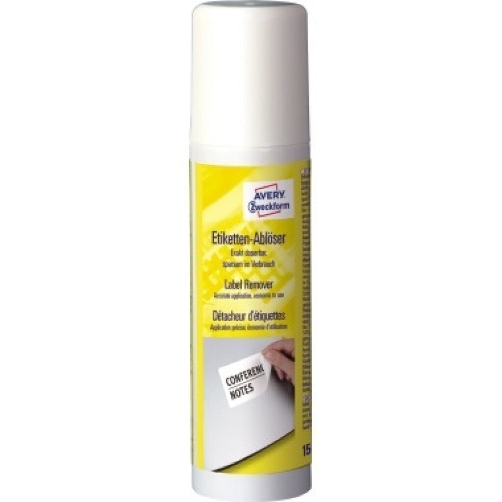 Avery Zweckform Etikettenlöser Aerosolspray 3590 150ml Produktabbildung: Avery Zweckform Etikettenlöser Aerosolspray 3590 150ml