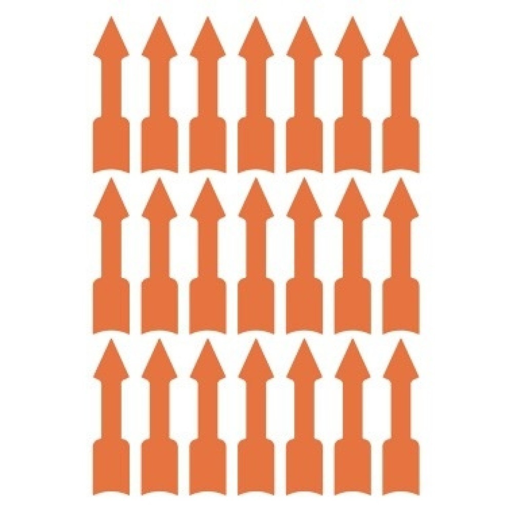 Produktabbildung: Avery Zweckform Hinweisetikett Pfeil 3008 leuchtrot 63 St./Pack.