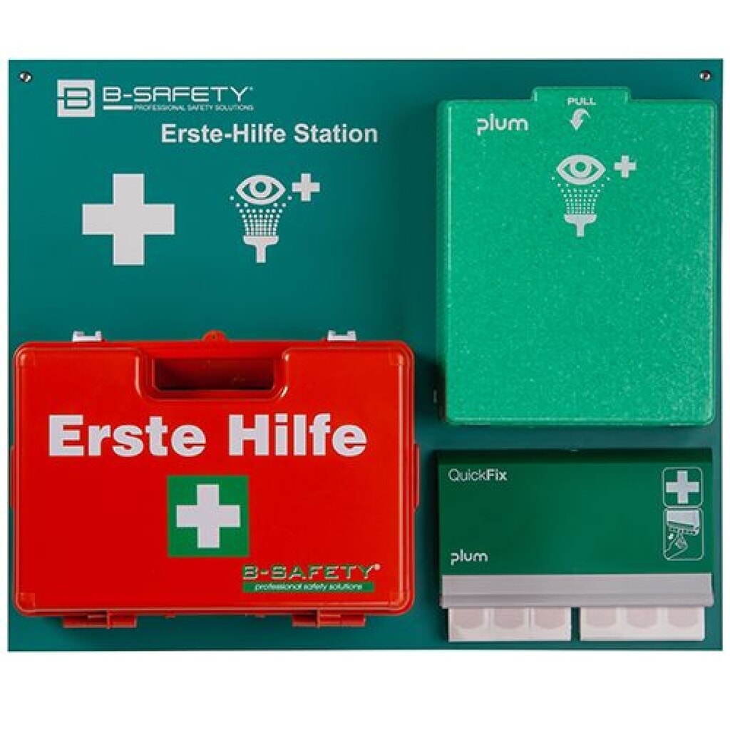 B-Safety Erste-Hilfe-Station CLASSIC No.1, mit Füllung DIN 13157 Produktabbildung: B-Safety Erste-Hilfe-Station CLASSIC No.1, mit Füllung DIN 13157