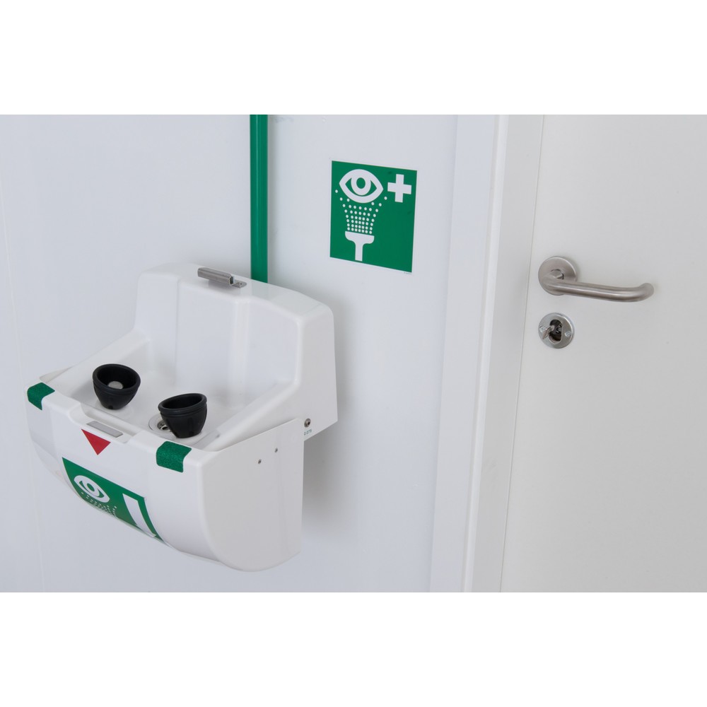 Produktabbildung Nr. 2: B-Safety Körper-Notdusche ClassicLine, Augen-/Gesichtsdusche, Auffangbecken mit Abdeckung, Wandmontage