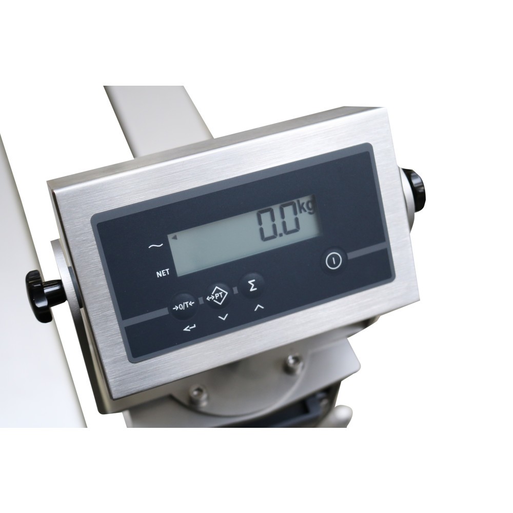 Produktabbildung Nr. 2: Ravas Edelstahl-Hubwagen mit Waage INOX PRO mit Mehrbereichsanzeige, Tragfähigkeit 2.000 kg