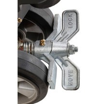 B-Ware Fahr- und Feststellbremse für Hubwagen Jungheinrich AM 22 mit Schnellhub + AMW 22 + AMW 22p, für Vollgummi-Lenkräder