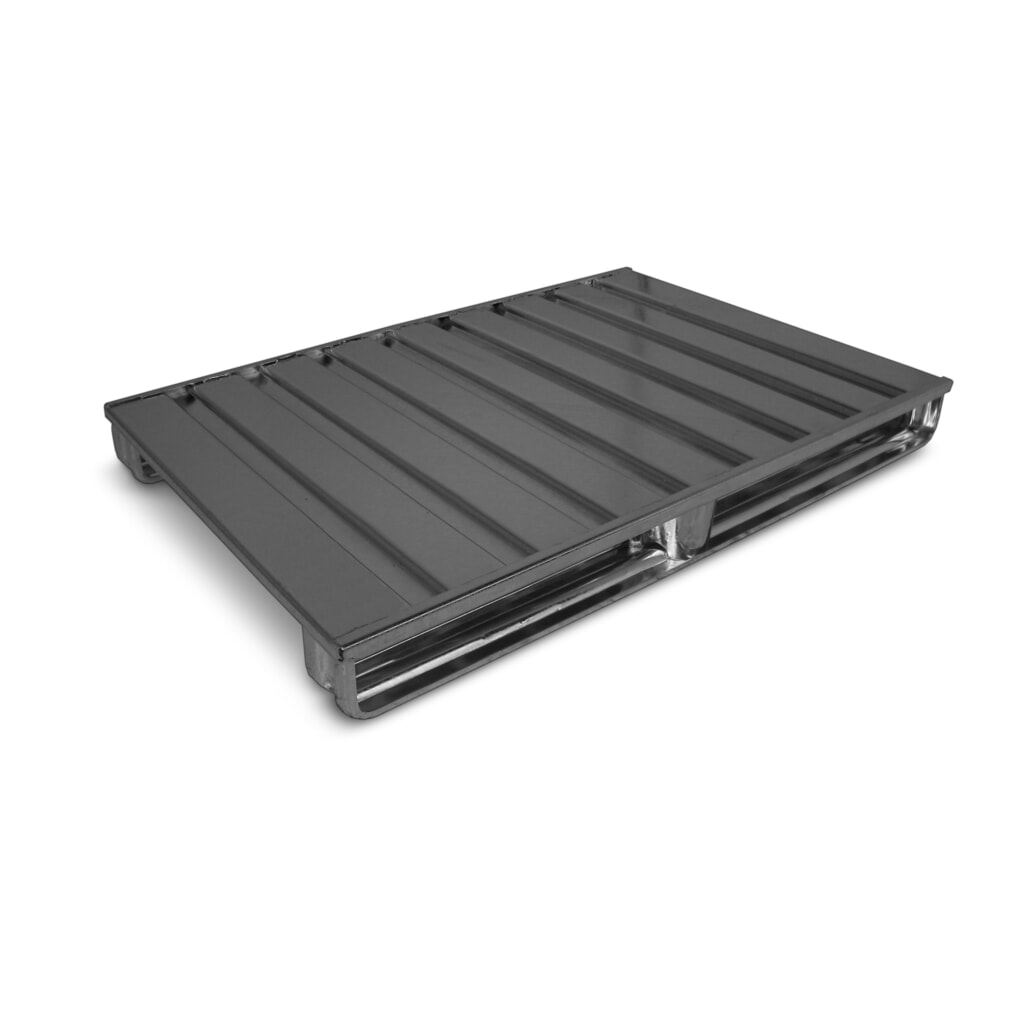 HESON®Stahlblech-Flachpalette, feuerverzinkt, LxB 1.000 x 800 mm Produktabbildung: HESON®Stahlblech-Flachpalette, feuerverzinkt, LxB 1.000 x 800 mm