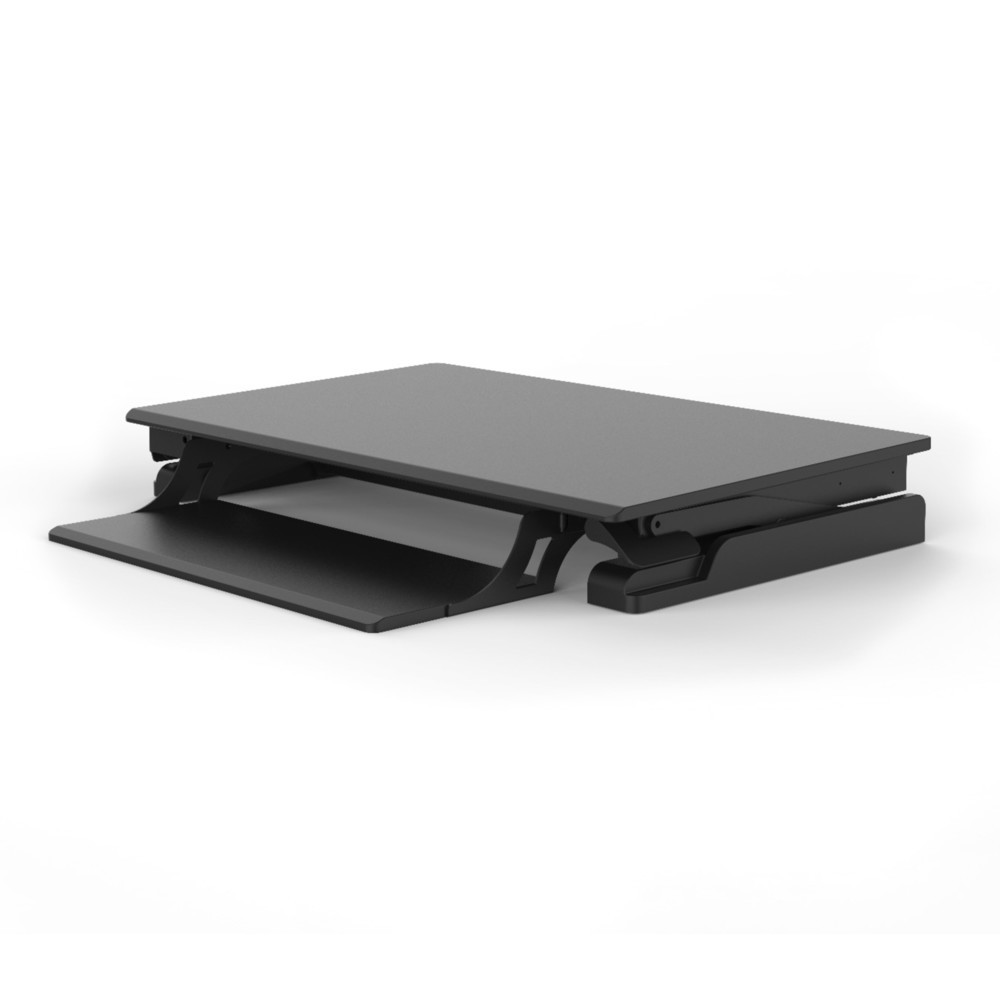 Produktabbildung Nr. 3: Höhenverstellbarer Schreibtischaufsatz Premium, schwarz