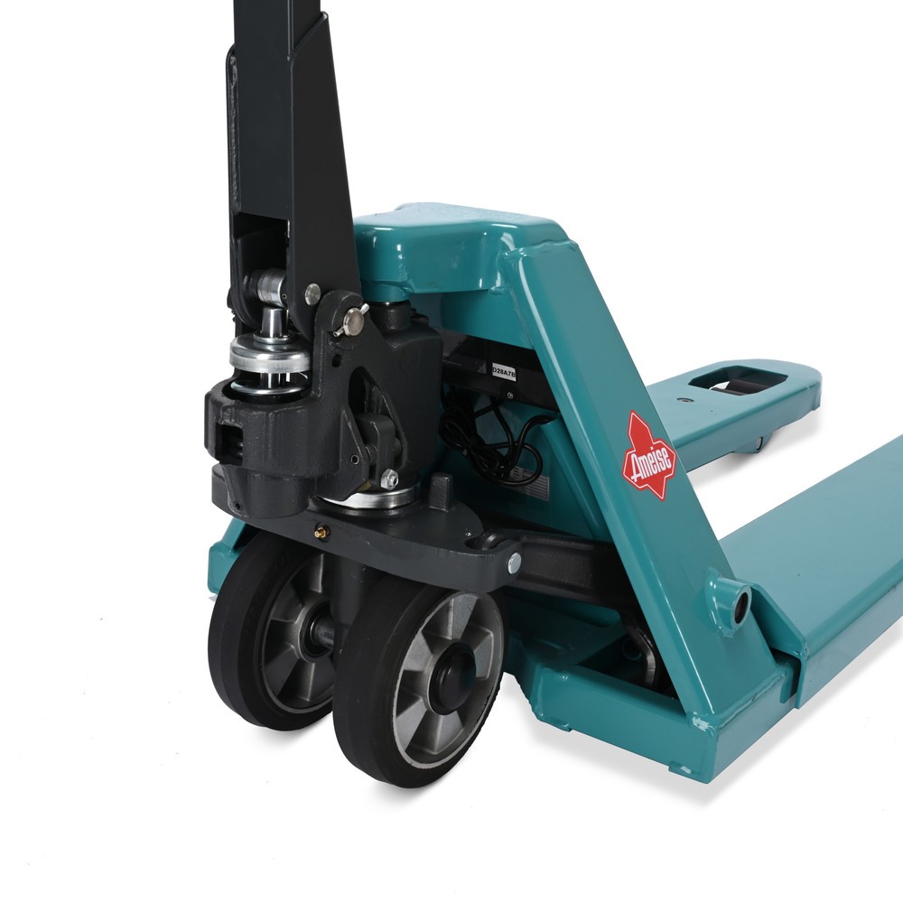 Produktabbildung Nr. 2: B-Ware Hubwagen mit Waage Ameise® PTM 2.0 Scale mit Display am Deichselkopf, Tragkraft 2.000 kg, Tandemrollen