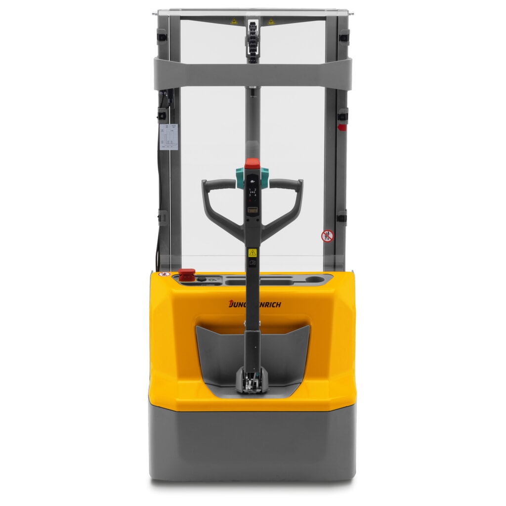 Jungheinrich Lithium-Ionen-Hochhubwagen AMC 12z, Tragfähigkeit 1200 kg, Zweifach-Teleskop-Hubgerüst, Hubhöhe 2900 mm Produktabbildung Nr. 4: Jungheinrich Lithium-Ionen-Hochhubwagen AMC 12z, Tragfähigkeit 1200 kg, Zweifach-Teleskop-Hubgerüst, Hubhöhe 2900 mm