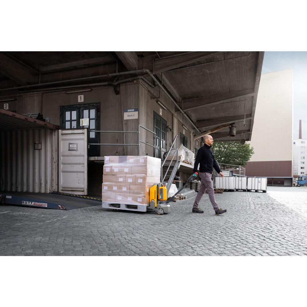 Produktabbildung Nr. 9: B-Ware Jungheinrich Elektro-Hubwagen AME 16 - Lithium Ionen, Tragkraft 1.600 kg, Gabellänge 1.000 mm