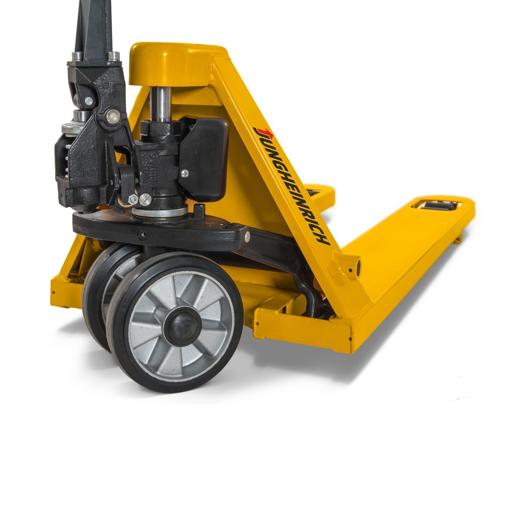 Produktabbildung Nr. 3: B-Ware Jungheinrich Handhubwagen AM 20, Tragfähigkeit 2.000 kg, Gabellänge 1.150 mm, Vollgummi/Polyurethan