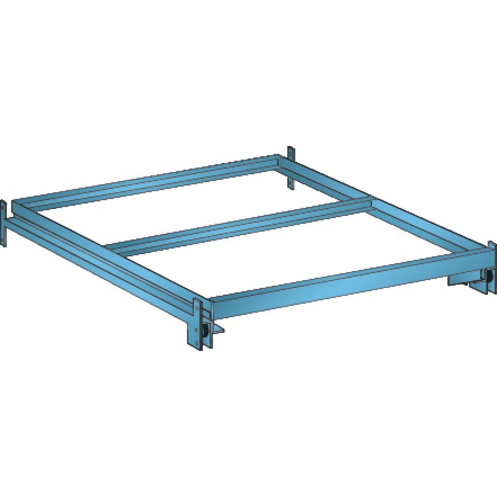 Produktabbildung: LISTA Auszugrahmen, FL 1.000 kg, BxT 890 x 860 mm, 65 % ausziehbar