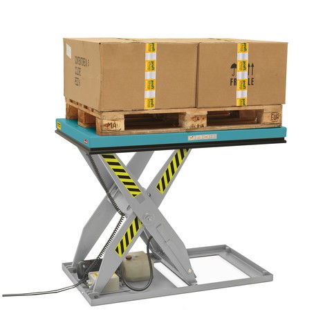 C-Ware Scheren-Hubtischwagen Ameise® elektrisch