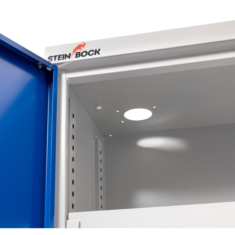 Produktabbildung Nr. 5: B-Ware Steinbock® Chemikalienschrank, 4 Bodenauffangwannen nach StawaR, HxBxT 1.950 x 950 x 500 mm