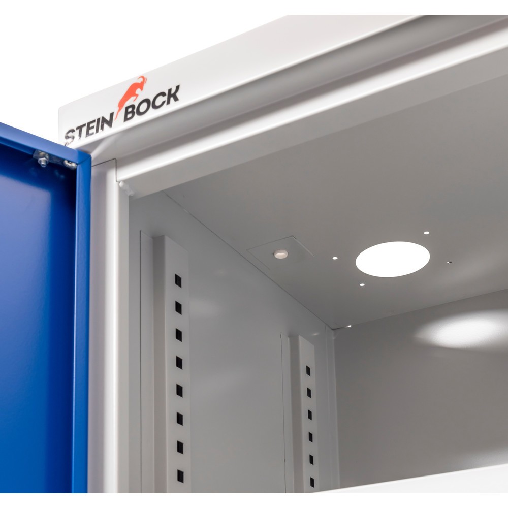 Produktabbildung Nr. 6: B-Ware Steinbock® Chemikalienschrank, 4 Bodenauffangwannen nach StawaR, HxBxT 1.950 x 950 x 500 mm