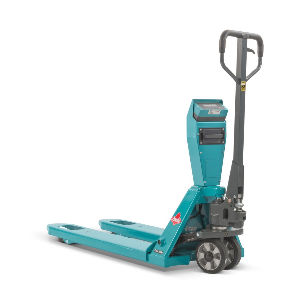 Produktabbildung: B-Ware Wiege-Hubwagen Ameise® PRO, Tandemrollen