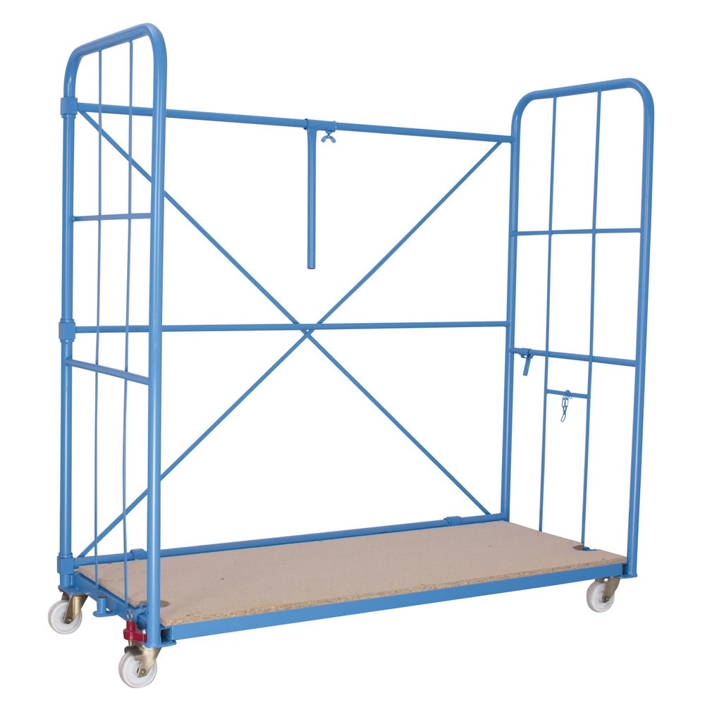 Illustration du produit: Bac à roulettes pour meubles avec grilles latérales et traverse arrière, H x l x P 1 730 x 1 730 x 730 mm
