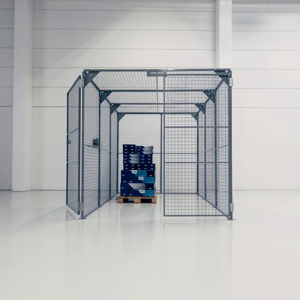 N° de l'image du produit 2 : Bac de rangement TROAX®, peint, hxlxP 2.200 x 2.200 x 1.200 mm