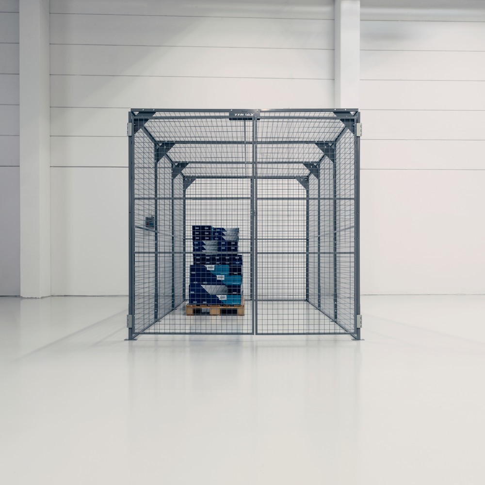 N° de l'image du produit 3 : Bac de rangement TROAX®, peint, hxlxP 2.200 x 2.200 x 1.200 mm