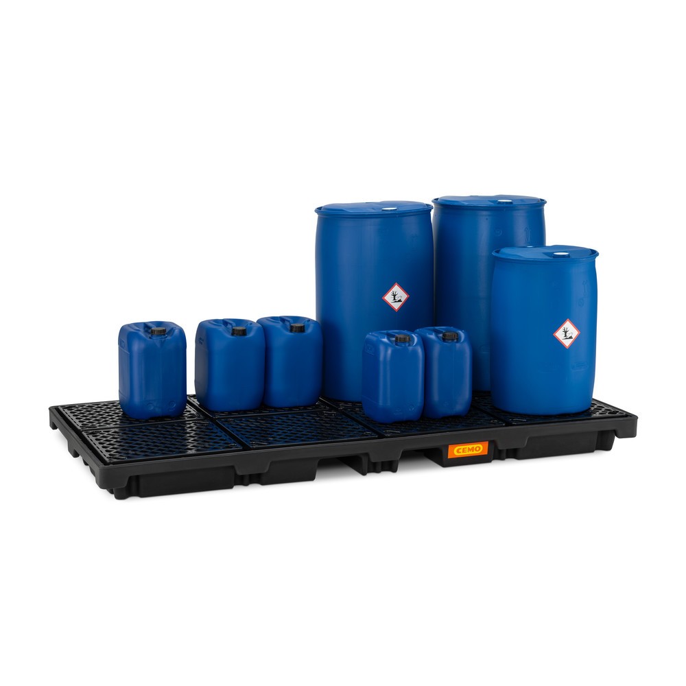N° de l'image du produit 3 : Bac de récupération de fûts CEMO 270/8, 8x 200 l, contenance 270 l