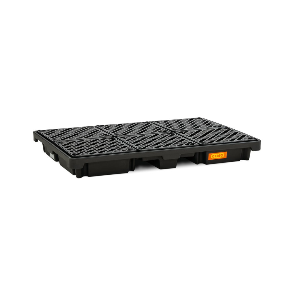 Illustration du produit: Bac de récupération de fûts CEMO 220/6, 6x 200 l, contenance 220 l