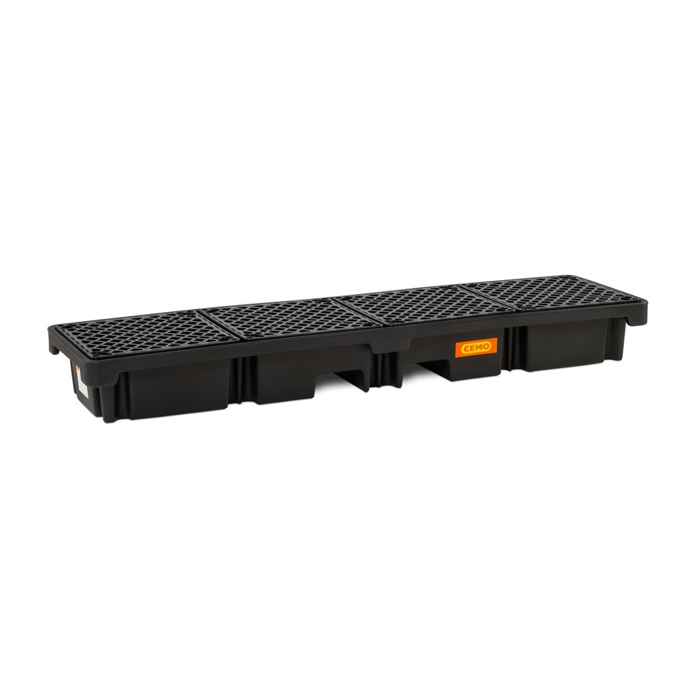 Illustration du produit: Bac de récupération de fûts CEMO 220/4e, 4x 200 l, contenance 215 l