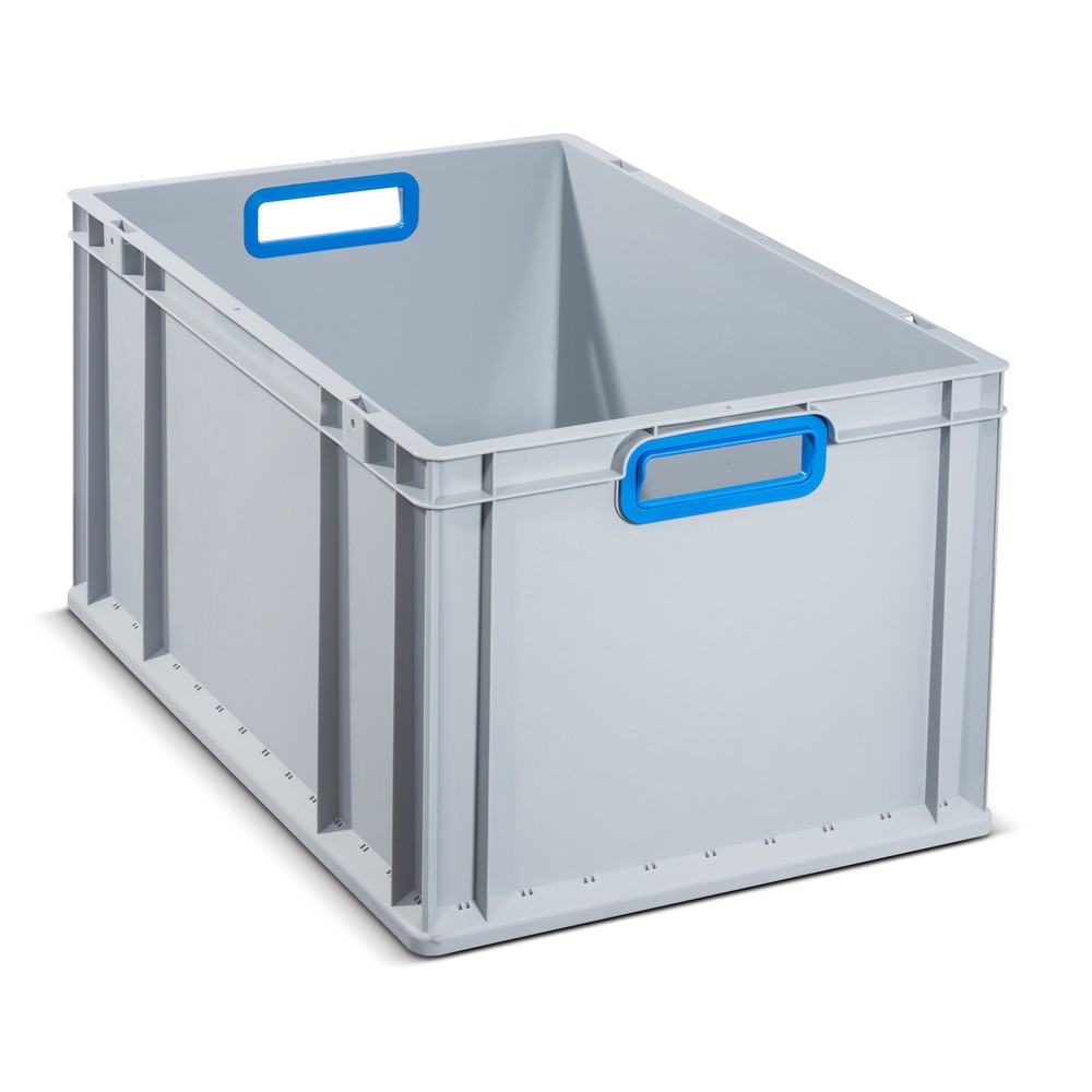 Illustration du produit: Allit Eurobox, avec poignées bleues, haut. x larg. x prof. 320 x 600 x 400 mm, 65 litres