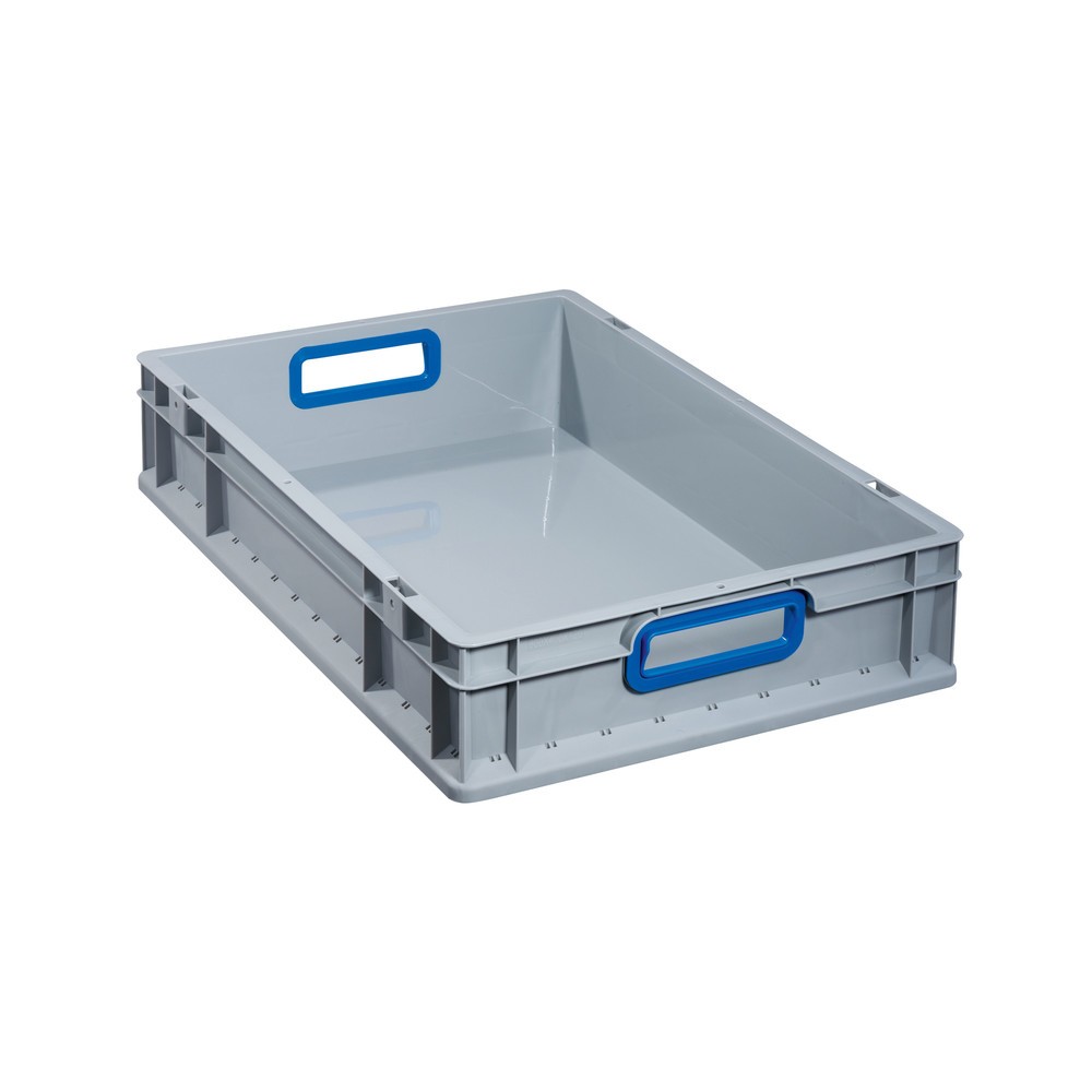 Illustration du produit: Allit Eurobox, avec poignées bleues, haut. x larg. x prof. 120 x 600 x 400 mm, 23 litres