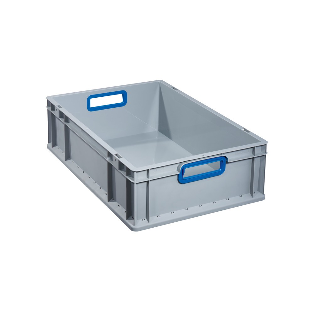 Illustration du produit: Allit Eurobox, avec poignées bleues, haut. x larg. x prof. 170 x 600 x 400 mm, 34 litres