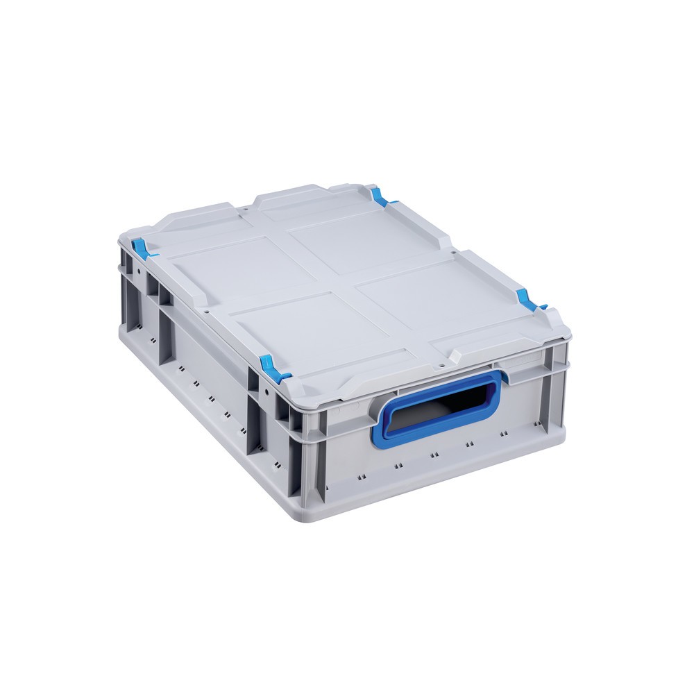 N° de l'image du produit 2 : Couvercle de protection, sans fermetures pour bac empilable format Europe, pour lxP 400 x 300 mm