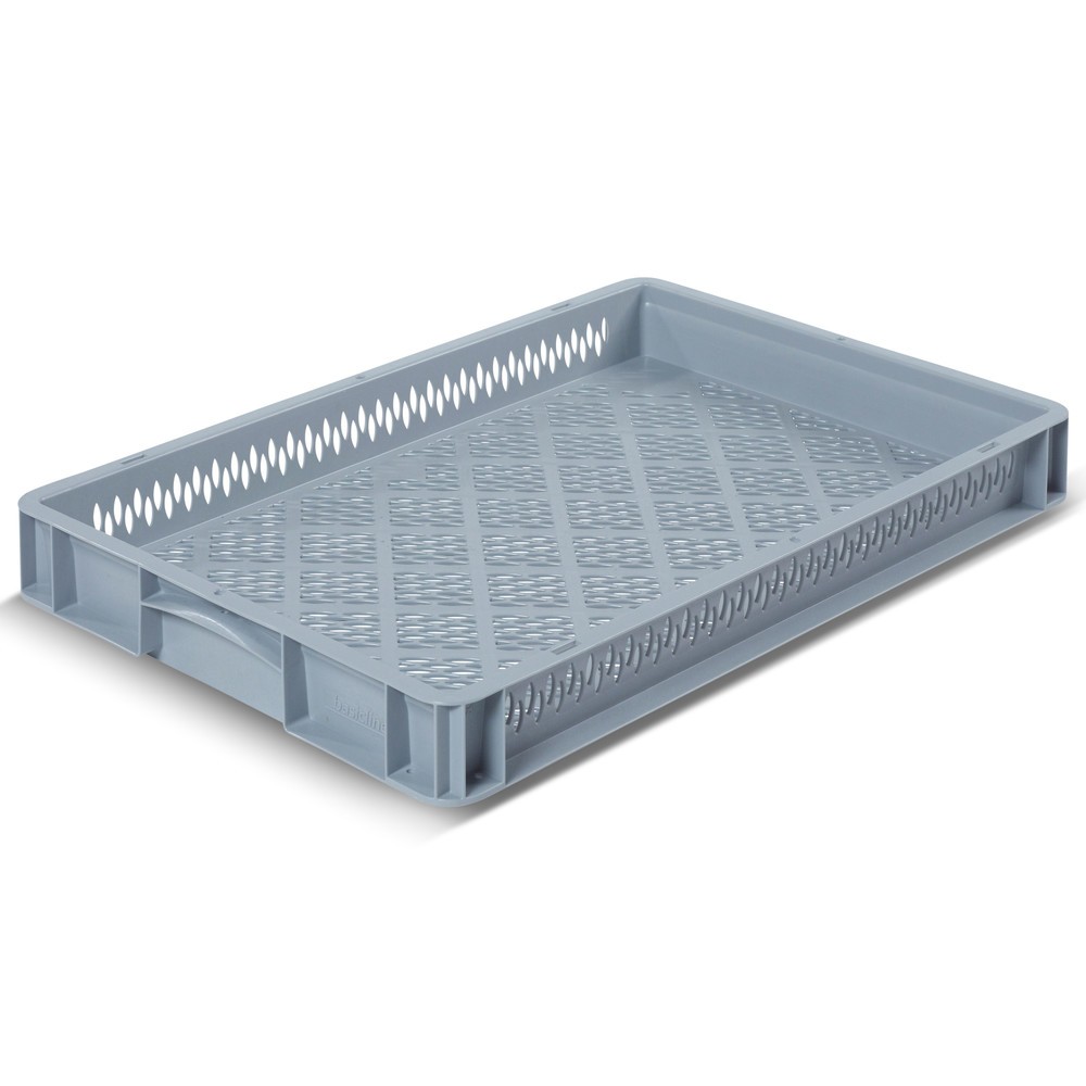 Illustration du produit: Alpha Eurobox en PP avec parois perforées, 13,7 litres, haut. x larg. x prof. 70 x 600 x 400 mm