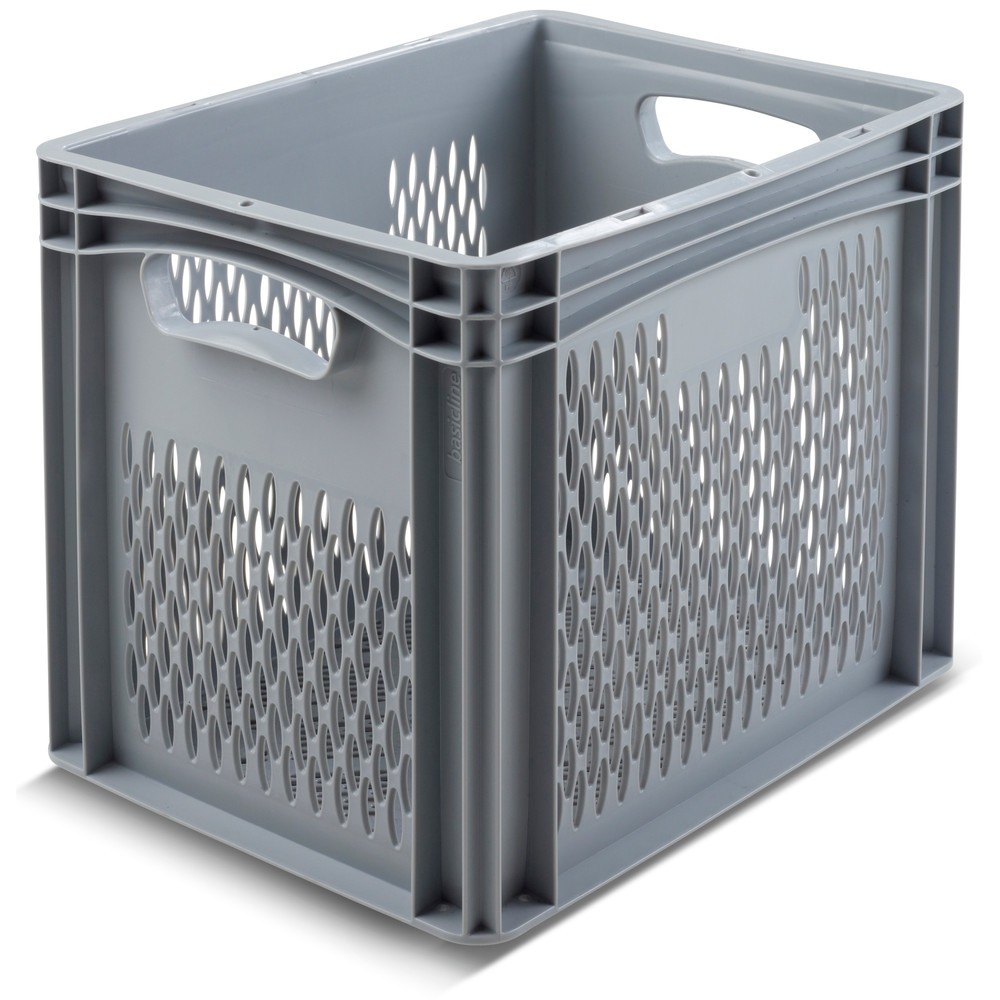 Illustration du produit: Alpha Eurobox en PP avec parois perforées, 25,6 litres, haut. x larg. x prof. 270 x 400 x 300 mm