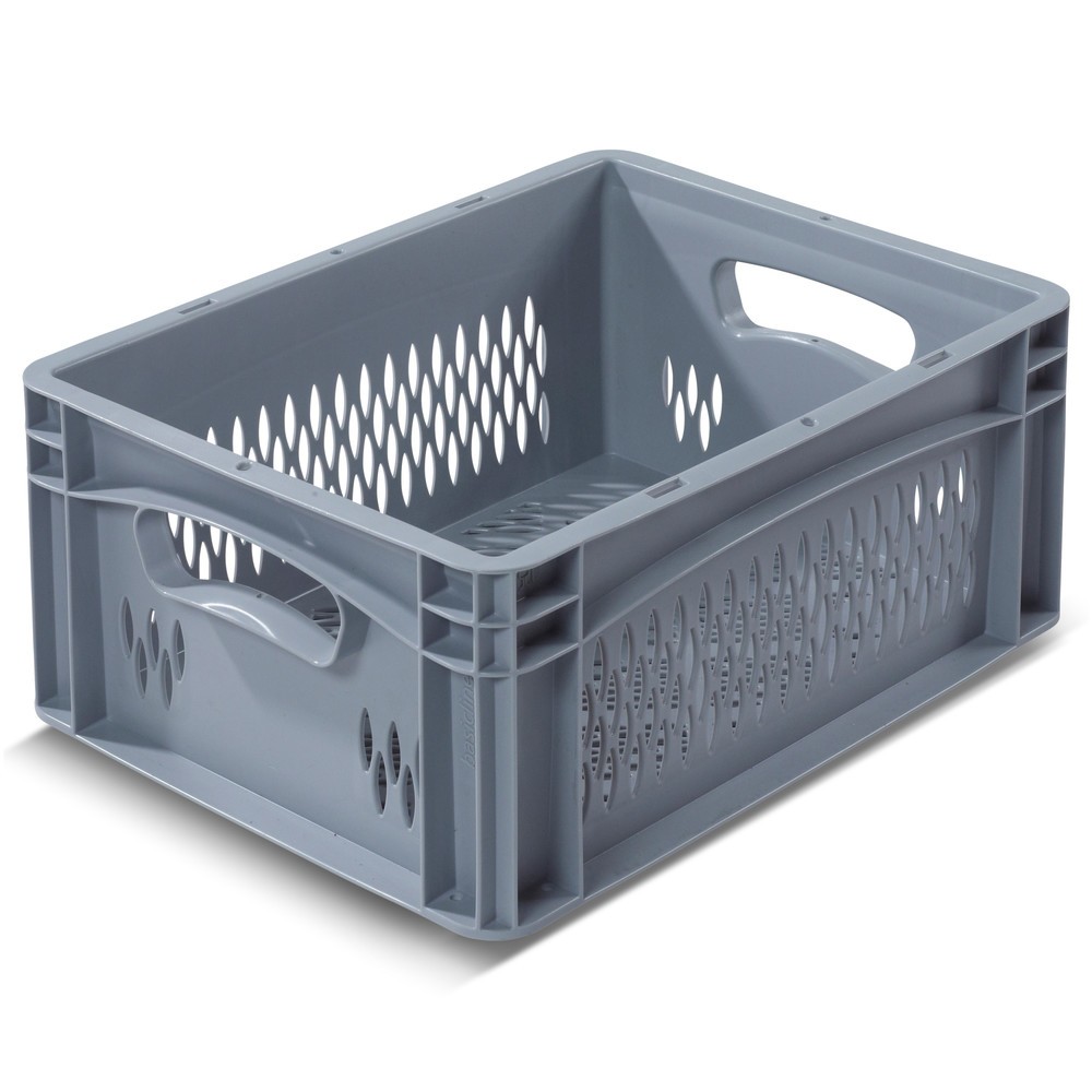 Illustration du produit: Alpha Eurobox en PP avec parois perforées, 15,9 litres, haut. x larg. x prof. 170 x 400 x 300 mm