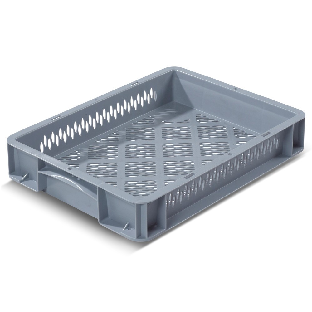 Illustration du produit: Alpha Eurobox en PP avec parois perforées, 6,4 litres, haut. x larg. x prof. 70 x 400 x 300 mm