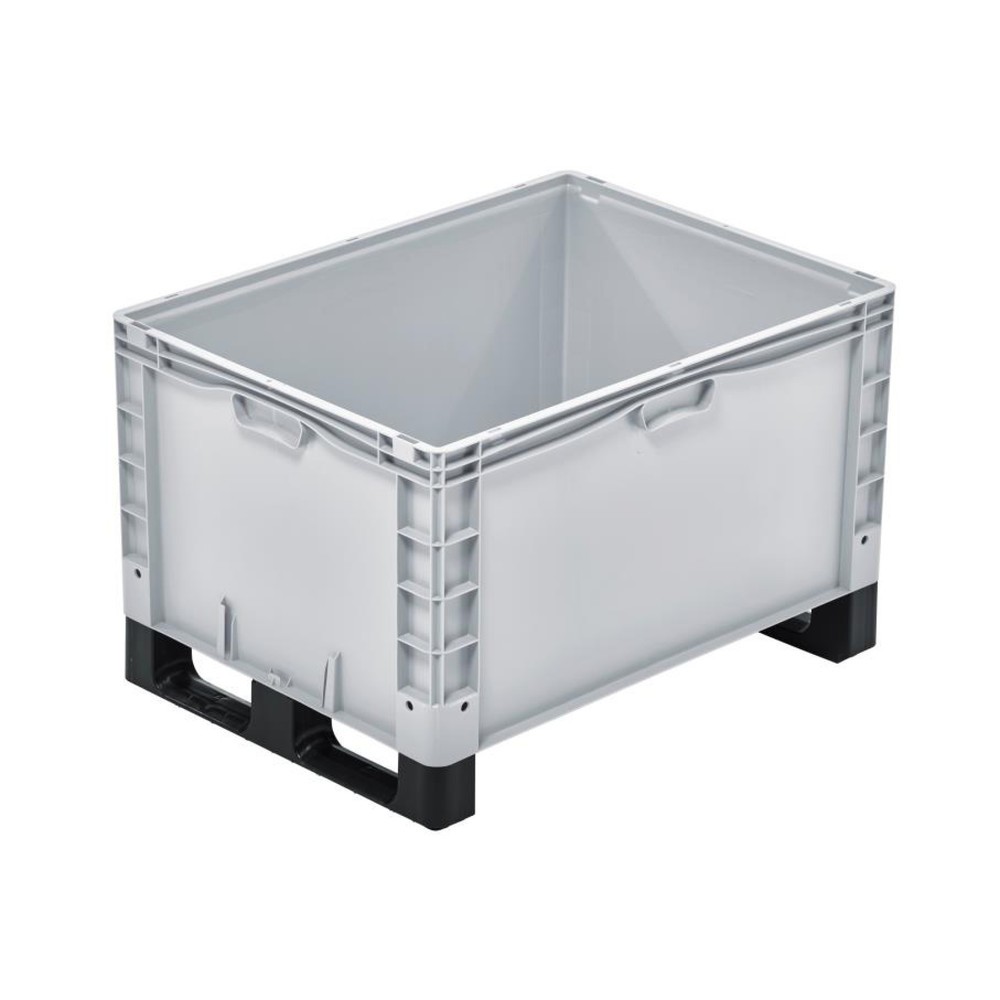 Illustration du produit: Caisse Alpha Eurobox en PP à parois fermées, HxlxP 520 x 600 x 800 mm, avec bâti à patins