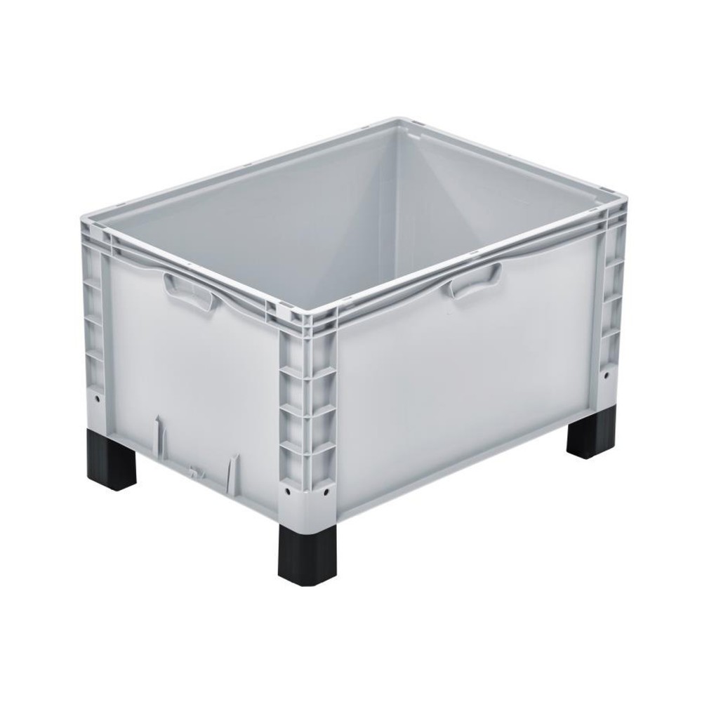 Illustration du produit: Caisse Alpha Eurobox en PP à parois fermées, HxlxP 520 x 600 x 800 mm, avec pieds