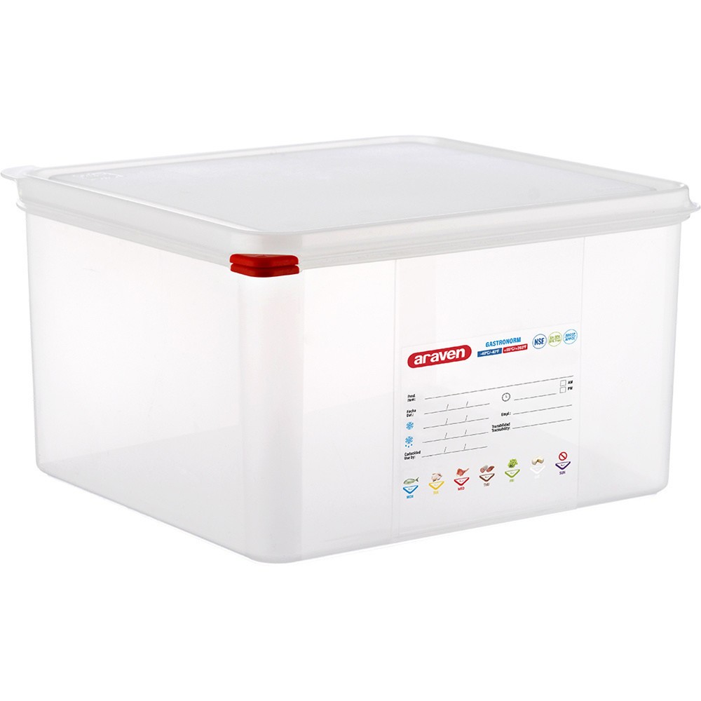 Illustration du produit: Bac Gastronorm Stalgast ARAVEN avec couvercle, polypropylène, GN 2/3 (200 mm)