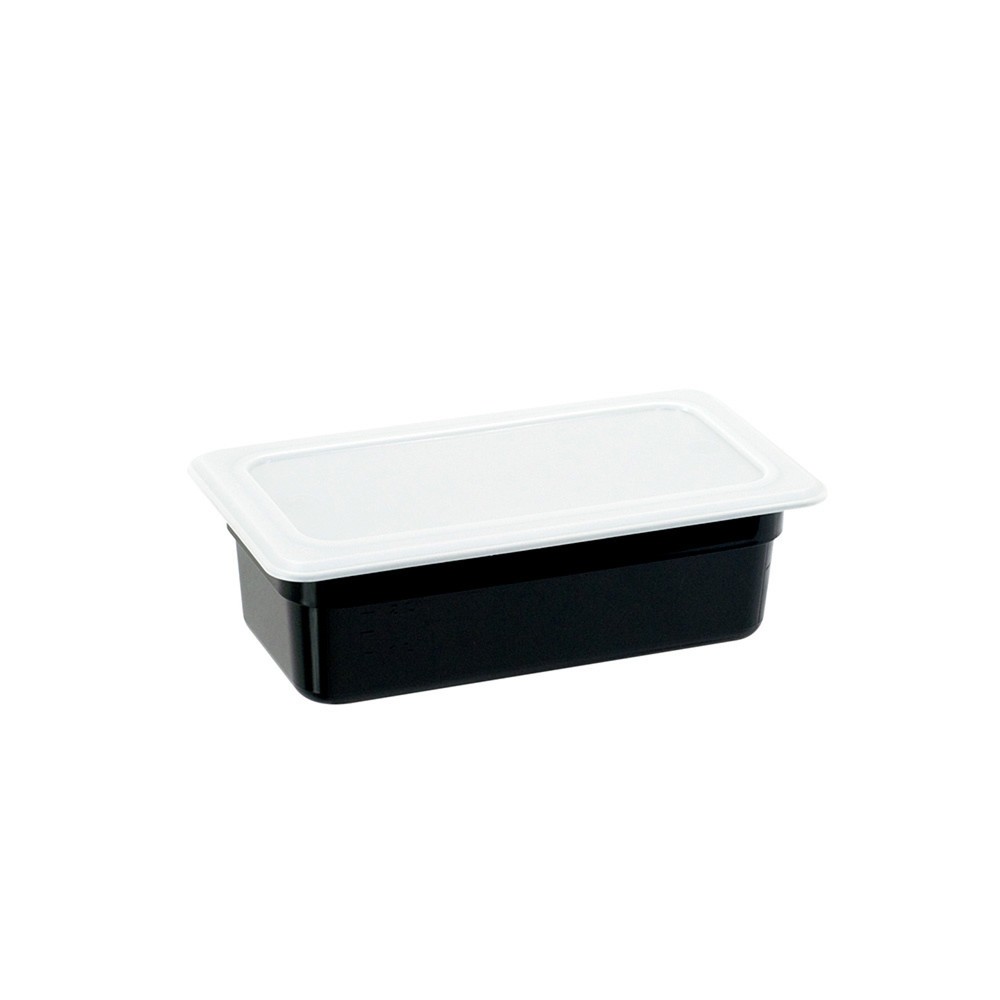 N° de l'image du produit 2 : Bac Gastronorm Stalgast, polycarbonate, noir, GN 1/3 (100 mm)