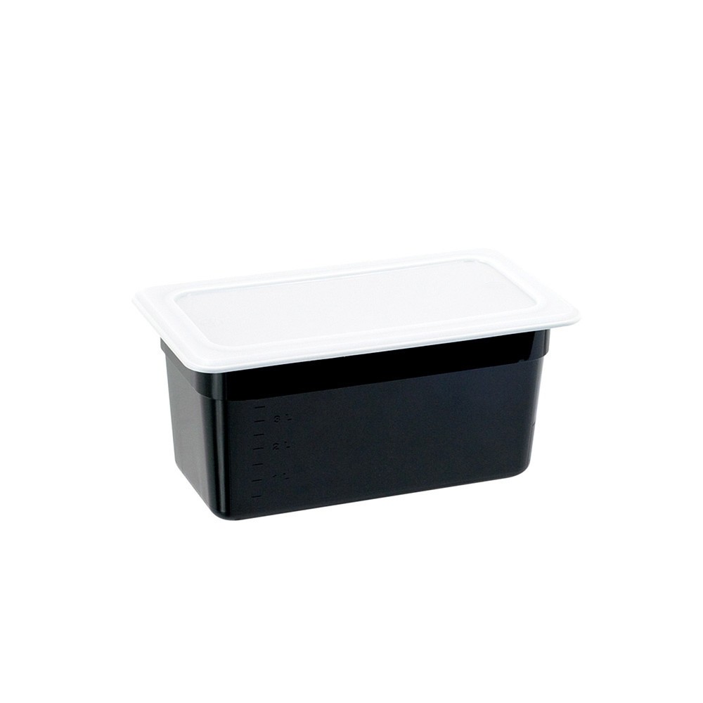 N° de l'image du produit 2 : Bac Gastronorm Stalgast, polycarbonate, noir, GN 1/3 (150 mm)