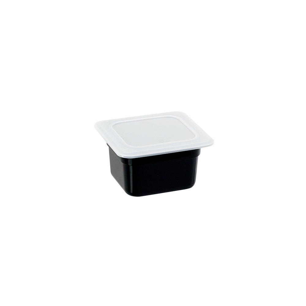 N° de l'image du produit 2 : Bac Gastronorm Stalgast, polycarbonate, noir, GN 1/6 (100 mm)