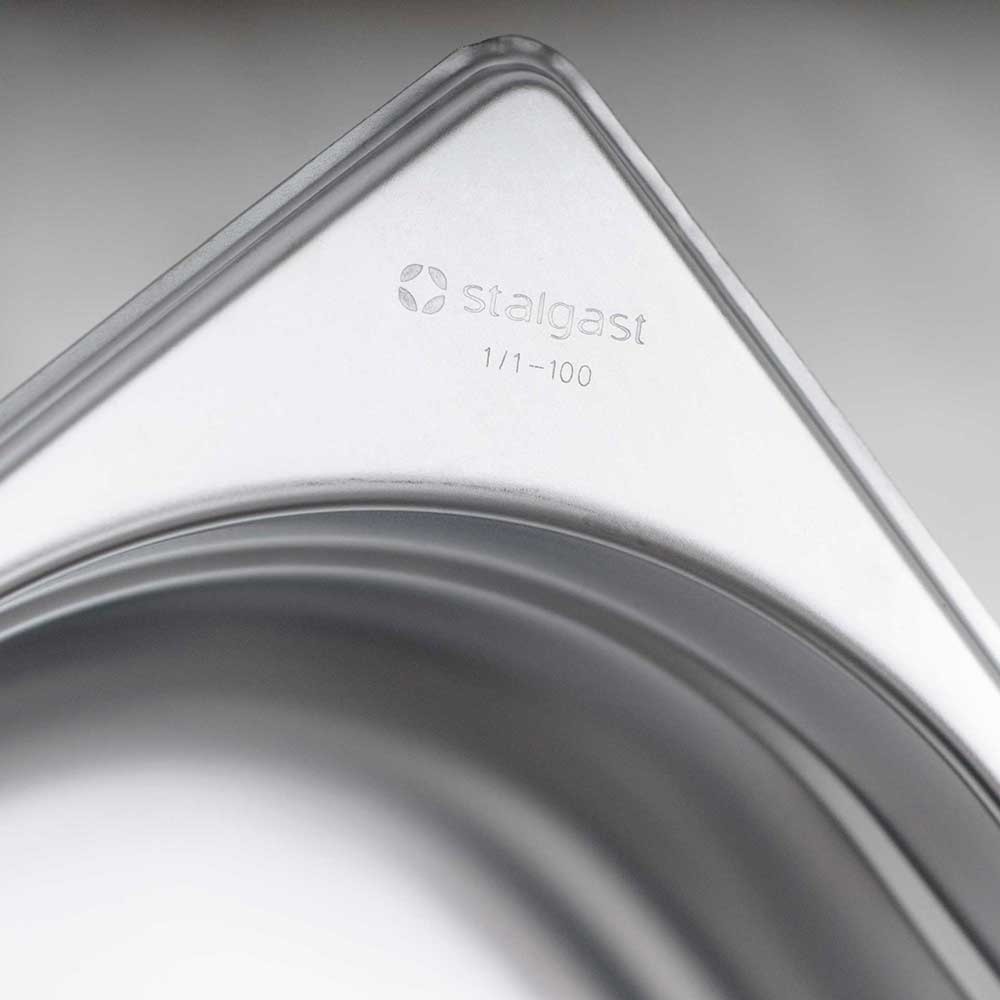 N° de l'image du produit 2 : Bac Gastronorm Stalgast série STANDARD, GN 1/1 (100 mm)