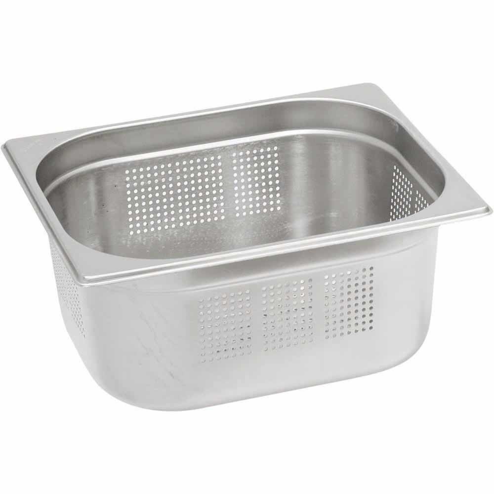 N° de l'image du produit 1 : Bac Gastronorm Stalgast série STANDARD, GN 1/2 (100mm), perforé