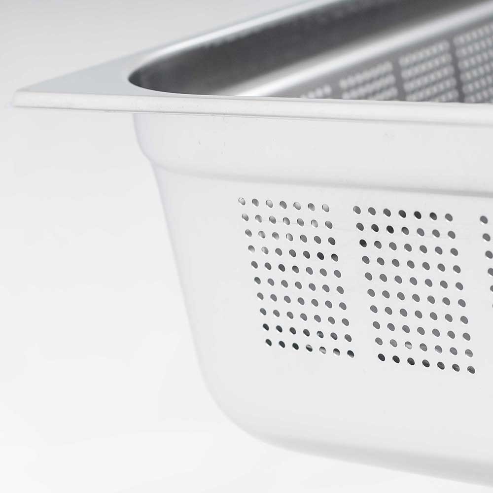 N° de l'image du produit 2 : Bac Gastronorm Stalgast série STANDARD, GN 1/2 (65mm), perforé