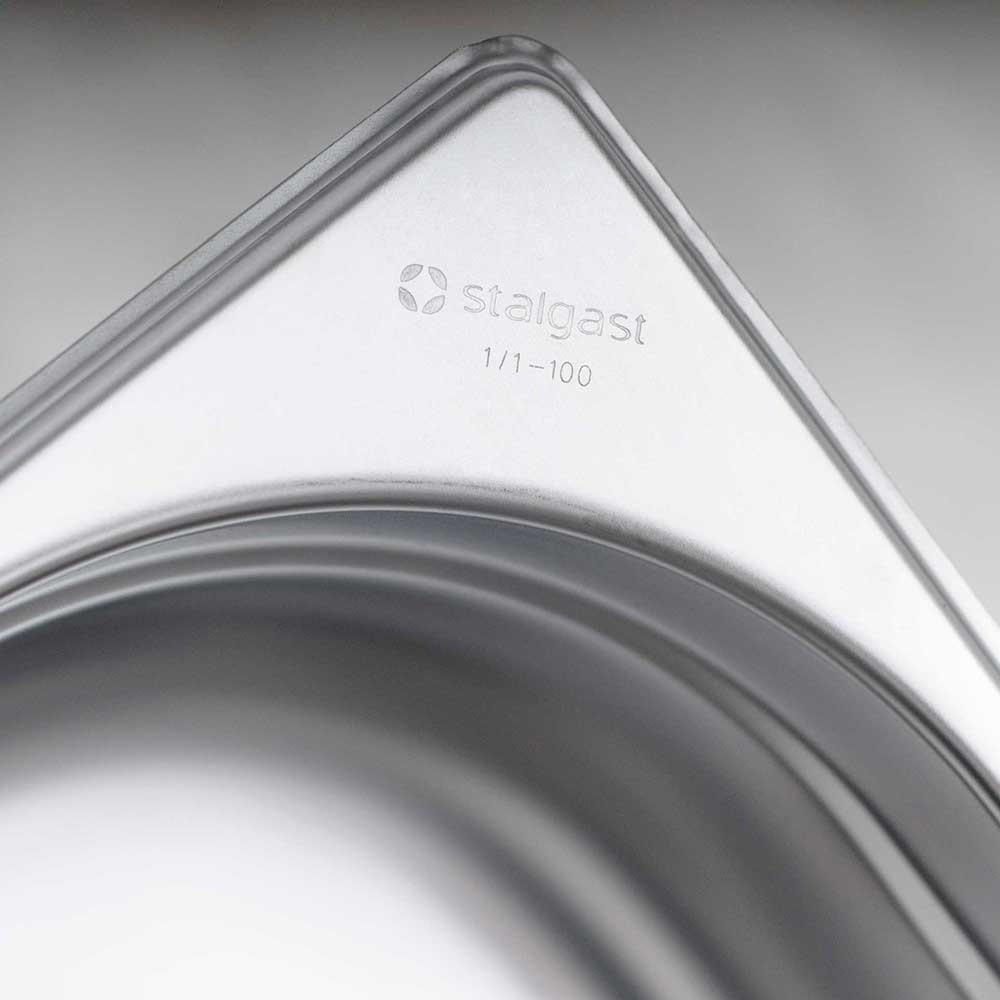 N° de l'image du produit 2 : Bac Gastronorm Stalgast série STANDARD, GN 1/3 (150mm)
